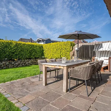 Reetdachhaus Dreilanden Reetdachhaus Sünn Hart Сasa de vacaciones